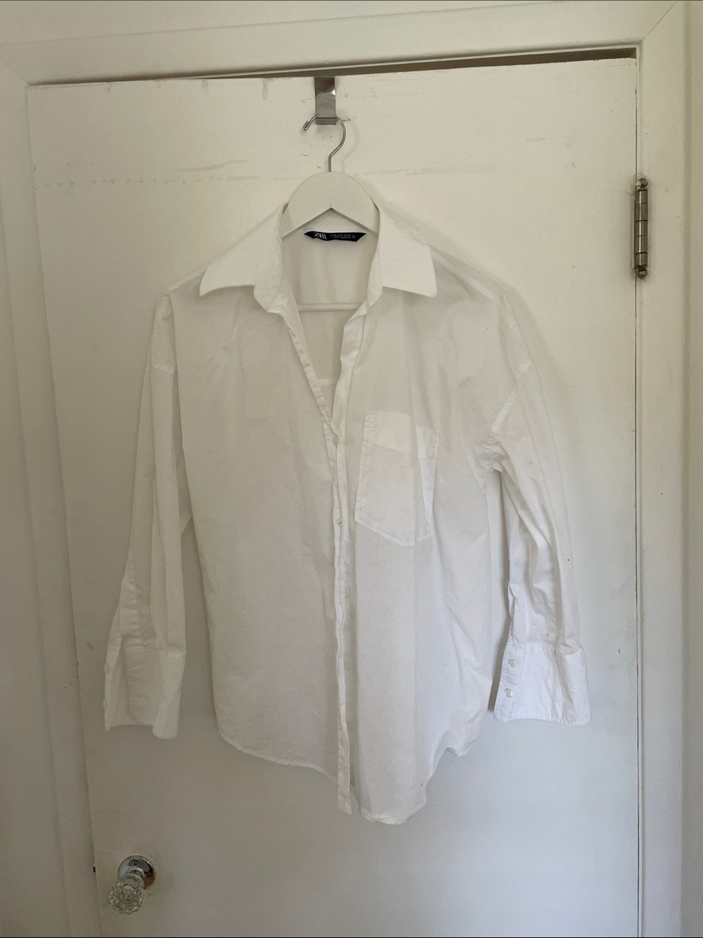 Zara White women’s Dress Shirt - Classic Collar